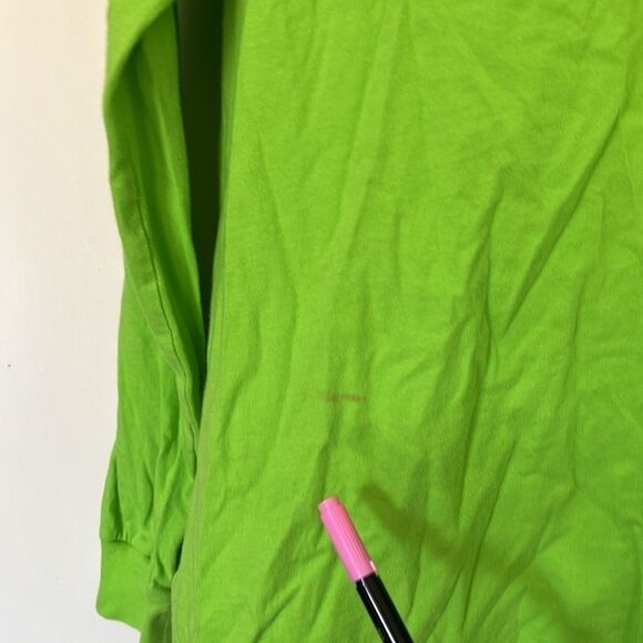 Victoria's Secret Pink Cotton Campus Long Sleeve Crew Neck Color Green Sz Small - Picture 4 of 8